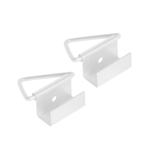 M-D Building Products Aluminum 7/16 in. W X 1-1/2 in. L Screen Bottom Latches 2 pk