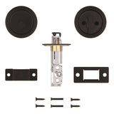 National Hardware Matte Black Zinc Pocket Door Latch 1 pk