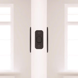 National Hardware Matte Black Zinc Pocket Door Latch 1 pk