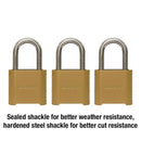 Master Lock 3.32 in. H X 2 in. W X 1.5 in. L Die-Cast Zinc 4-Digit Combination Combination Padlock