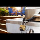 Master Lock 2 in. W Brass 3-Digit Combination Combination Padlock