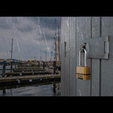 Master Lock 2 in. W Brass 3-Digit Combination Combination Padlock