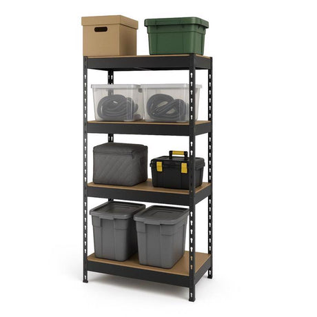 Ar Shelving 60 in. H X 12 in. W X 30 in. D Steel 4-Tier Shelving Unit