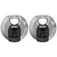 Master Lock 3-1/8 in. W Stainless Steel 4-Pin Cylinder Disk Padlock