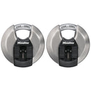 Master Lock 3-1/8 in. W Stainless Steel 4-Pin Cylinder Disk Padlock