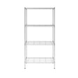 MonsterRax 72 in. H X 36 in. W X 18 in. D Steel 4-Tier Shelving Unit