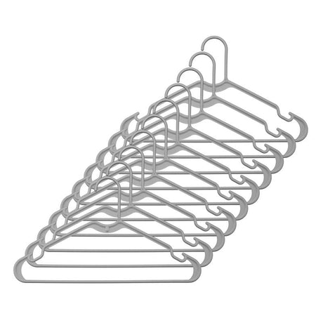 Whitmor Plastic Gray Hanger 10 pk