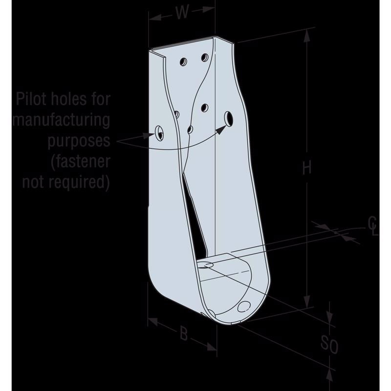 Simpson Strong-Tie 8.82 in. H X 2.89 in. W Galvanized Steel Holdown