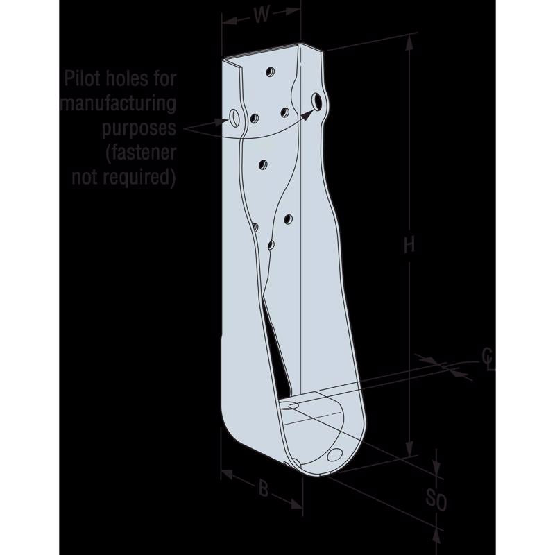 Simpson Strong-Tie 11.31 in. H X 2.87 in. W Galvanized Steel Holdown