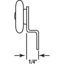 Prime-Line 1 in. D X 1/4 in. L Mill Nylon/Steel Wardrobe Door Roller Assembly 2 pk