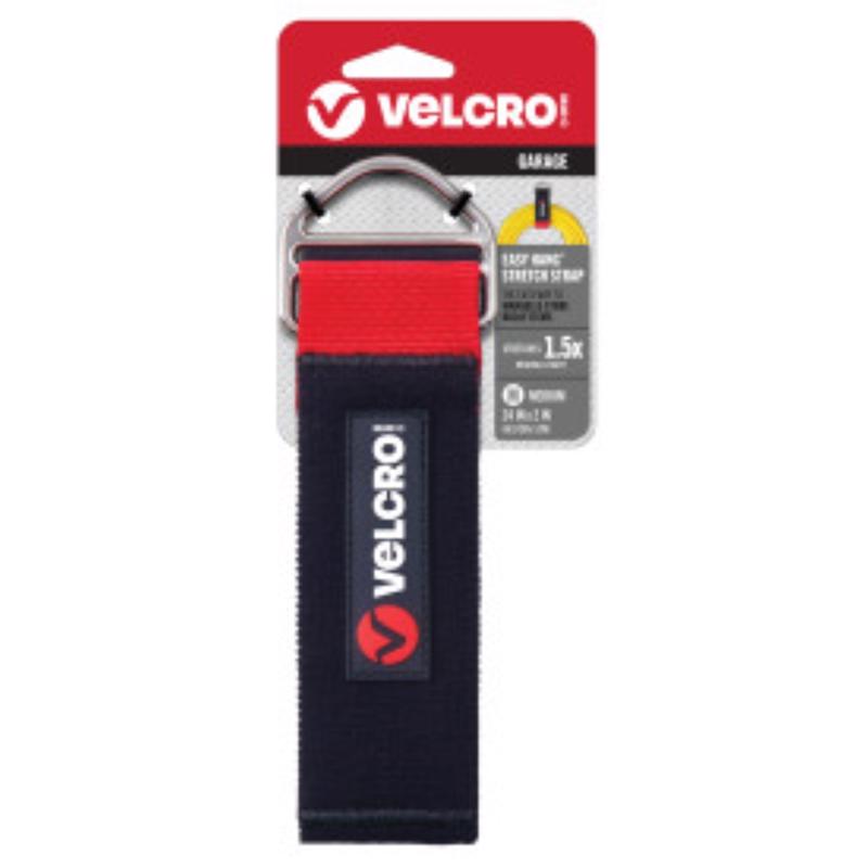 VELCO Brand Easy Hang Stretch 24 in. L Nylon/Steel/Hook and Loop Enclosure Medium Storage Strap 1 pk