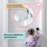 SnapPower HugLock White ABS/TPR Door Lock 1 pk