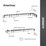 Amerimax 2 in. H X 3 in. W X 48 in. L White Aluminum Rectangular Downspout