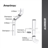 Amerimax 2 in. H X 3 in. W X 48 in. L White Aluminum Rectangular Downspout