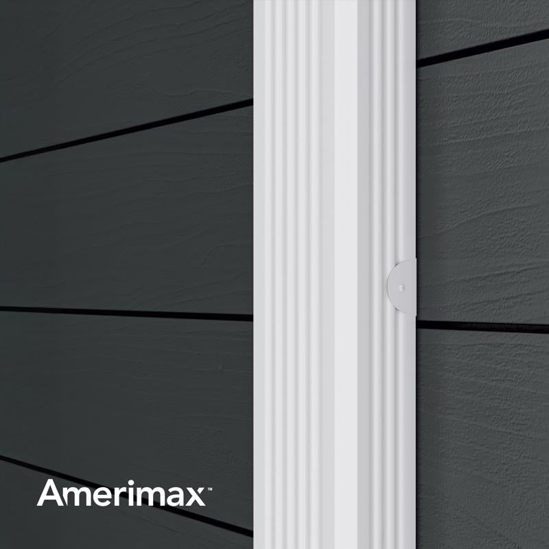 Amerimax 2 in. H X 3 in. W X 48 in. L White Aluminum Rectangular Downspout