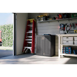 Suncast Cabinet 36 in. H X 30 in. W X 20.25 in. D Black Resin 2-Door Cabinet