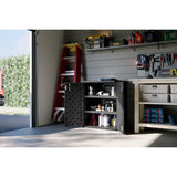 Suncast Cabinet 36 in. H X 30 in. W X 20.25 in. D Black Resin 2-Door Cabinet
