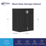 Suncast Cabinet 36 in. H X 30 in. W X 20.25 in. D Black Resin 2-Door Cabinet