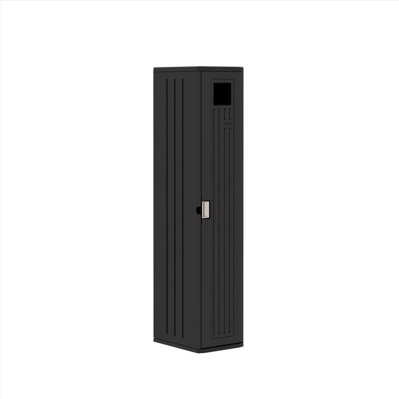 Suncast Cabinet 72 in. H X 15 in. W X 20 in. D Black Resin Storage Locker