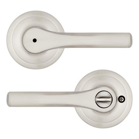 Kwikset Henley Satin Nickel Privacy Lever Right or Left Handed