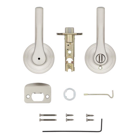 Kwikset Henley Satin Nickel Privacy Lever Right or Left Handed