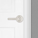 Kwikset Henley Satin Nickel Privacy Lever Right or Left Handed