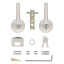 Kwikset Henley Satin Nickel Entry Lockset KW1 1-3/4 in.