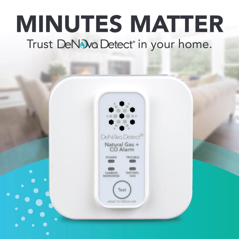 DeNova Detect Battery-Powered MEMS Explosive Gas and Carbon Monoxide Detector