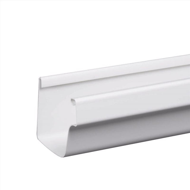 Amerimax 3.38 in. H X 4.4 in. W X 48 in. L White Vinyl K Gutter