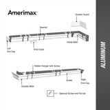 Amerimax 3.5 in. H X 5 in. W X 48 in. L White Aluminum K Box Gutter