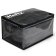 Hefty Large Black/Clear Flexible Tote w/Handle Stackable