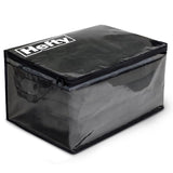 Hefty Large Black/Clear Flexible Tote w/Handle Stackable