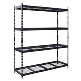 Ar Shelving HD Metal Shelf 72 in. H X 60 in. W X 20 in. D Steel 4-Tier Shelving Unit