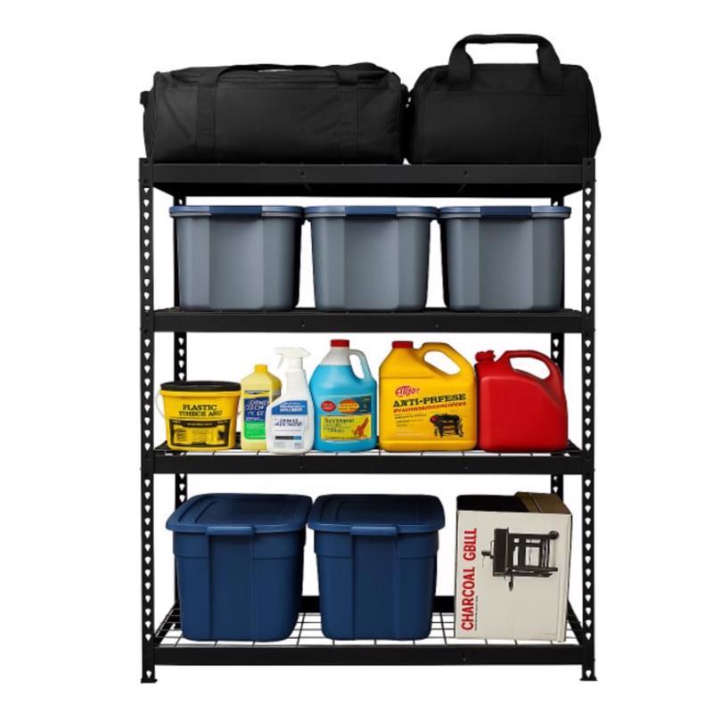 Ar Shelving HD Metal Shelf 72 in. H X 60 in. W X 20 in. D Steel 4-Tier Shelving Unit