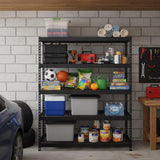 Ar Shelving HD Metal 72 in. H X 48 in. W X 24 in. D Steel 5-Tier Shelving Unit