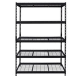 Ar Shelving HD Metal 72 in. H X 48 in. W X 24 in. D Steel 5-Tier Shelving Unit