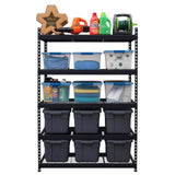 Ar Shelving HD Metal 72 in. H X 48 in. W X 24 in. D Steel 5-Tier Shelving Unit