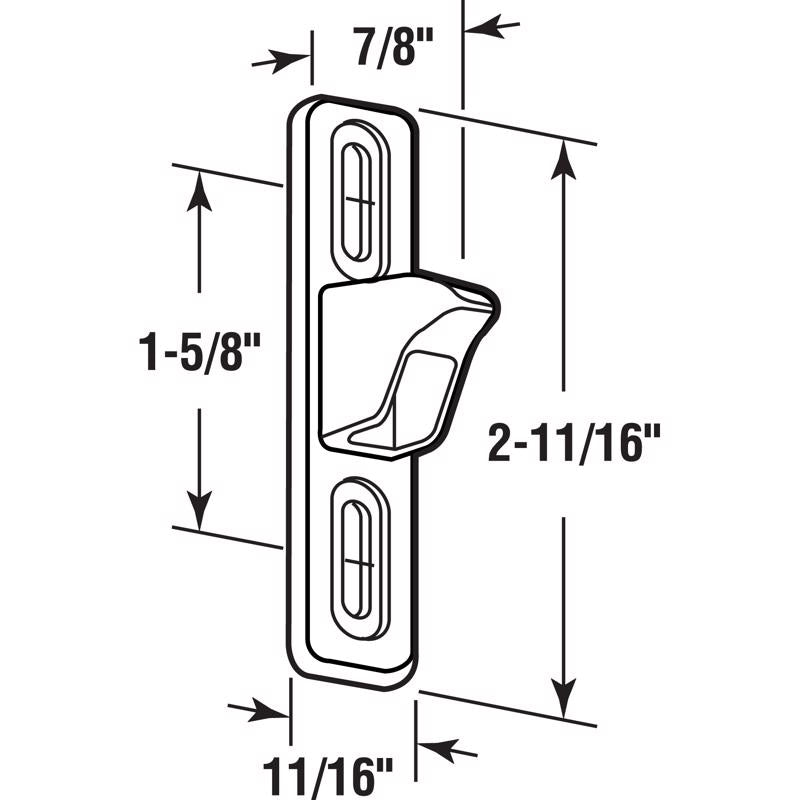 Prime-Line Chrome Silver Metal Keeper 1 pk