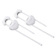 Toodleroo North States White Plastic Cabinet Locks 2 pk
