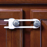 Toodleroo North States White Plastic Cabinet Locks 3 pk
