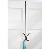 iDesign 2.5 in. H X 7.2 in. W X 25.75 in. L Steel Over The Door Hanger Holder