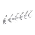 iDesign WM Hook 15.25 in. L Chrome Silver Steel Hook Rack 1 pk