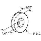 Prime-Line 1 in. D X 9/32 in. L Nylon Roller 2 pk