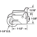 Prime-Line 1-1/4 in. D X 0.69 in. L Nylon/Steel Roller Assembly 1 pk