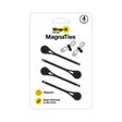 Wrap-It MagnaTies 0.33 in. L Black Silicone Cord Organizer