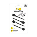 Wrap-It MagnaTies 0.33 in. L Black Silicone Cord Organizer