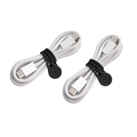 Wrap-It MagnaTies 0.33 in. L Black Silicone Cord Organizer