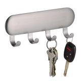 iDesign 4 Hook Brushed Stainless Steel Storage Hook/Strap 1 pk