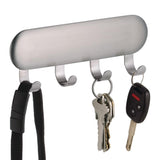iDesign 4 Hook Brushed Stainless Steel Storage Hook/Strap 1 pk