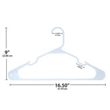 ClosetSelect Plastic White Hanger 10 pk